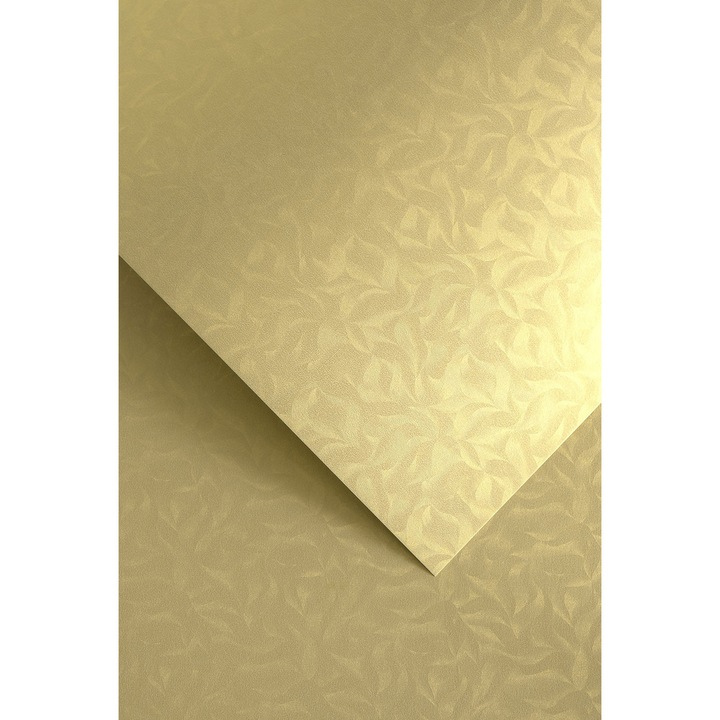 Hartie decorativa Olympia, 20 foi, A4, metalizata, aurie, 220g