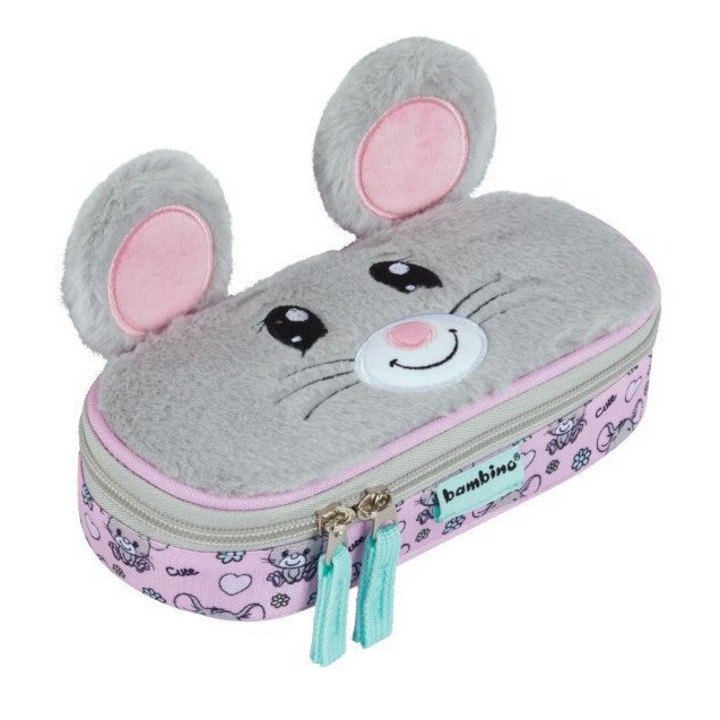 Необзаведена несесер за моливи St.Majewski, 1 отделение, многоцветна, 21x10.5x5.5 см