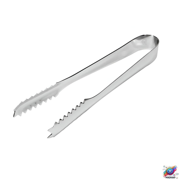 Щипки за лед ANGMAD, неръждаема стомана, 14 см, цвят: метал