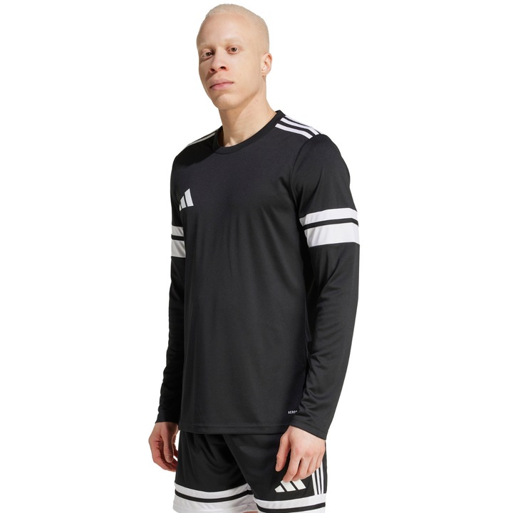 sport adidas, Squadra 25, maneca lunga, negru, poliester reciclat, Negru