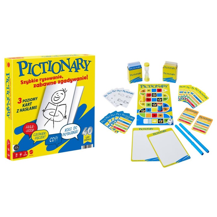 Társasjáték, Mattel, 3 nehézségi szint, az egész családnak, többszínű