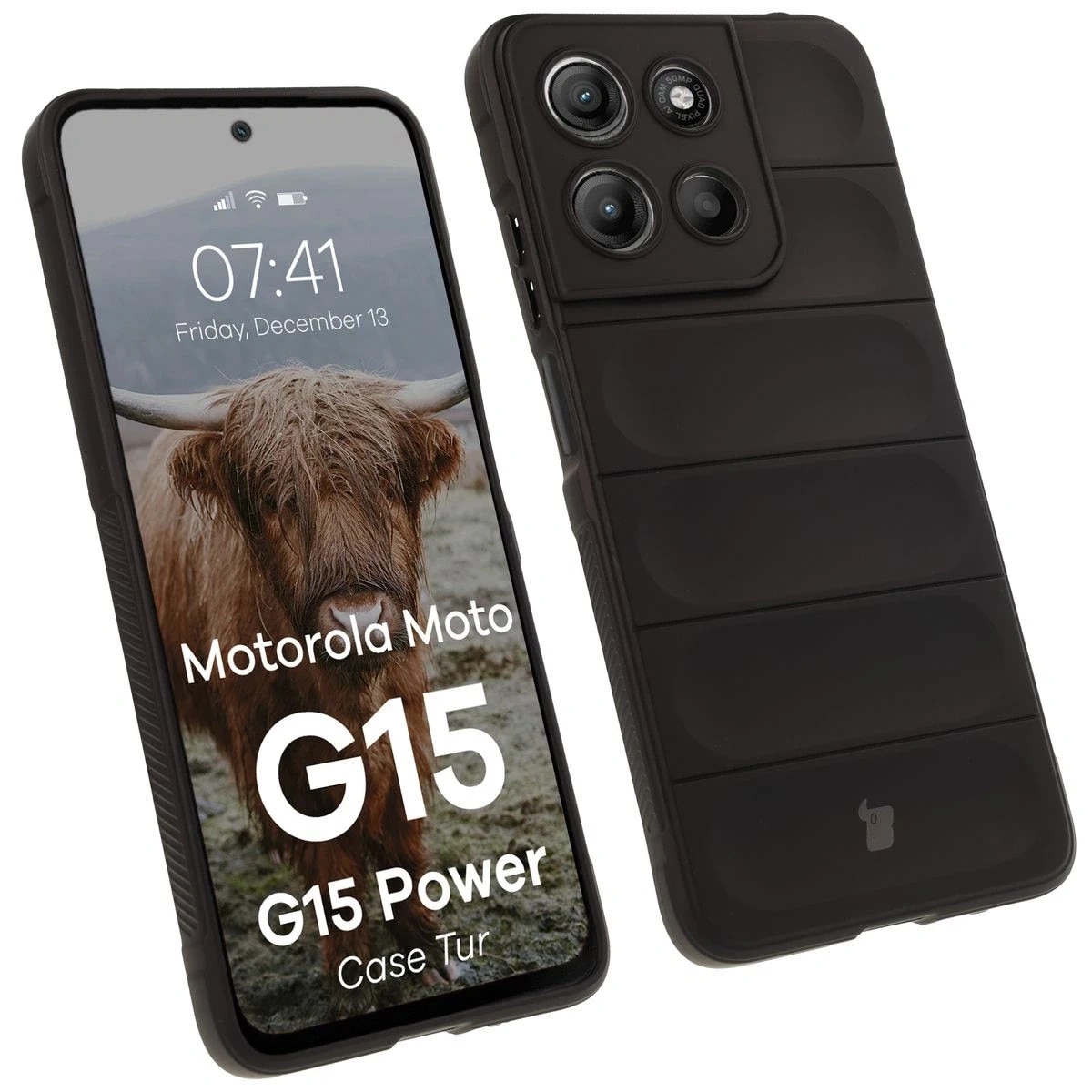 Husa pentru Motorola Moto G15/G15 Power, TPU, Negru