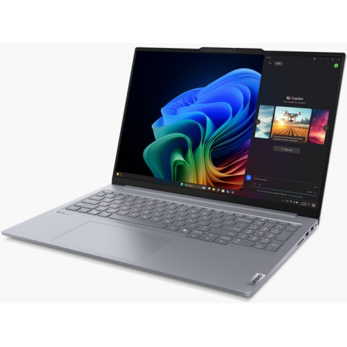 Laptop Lenovo ThinkBook 16 G7 QOY, 16" WUXGA, Qualcomm Snapdragon X Plus X1P-42-100 pana la 3.4 GHz, 32 GB RAM LPDDR5x 8448, 1 TB SSD, Qualcomm Adreno GPU, Windows 11 Pro, Luna Grey 1 TB