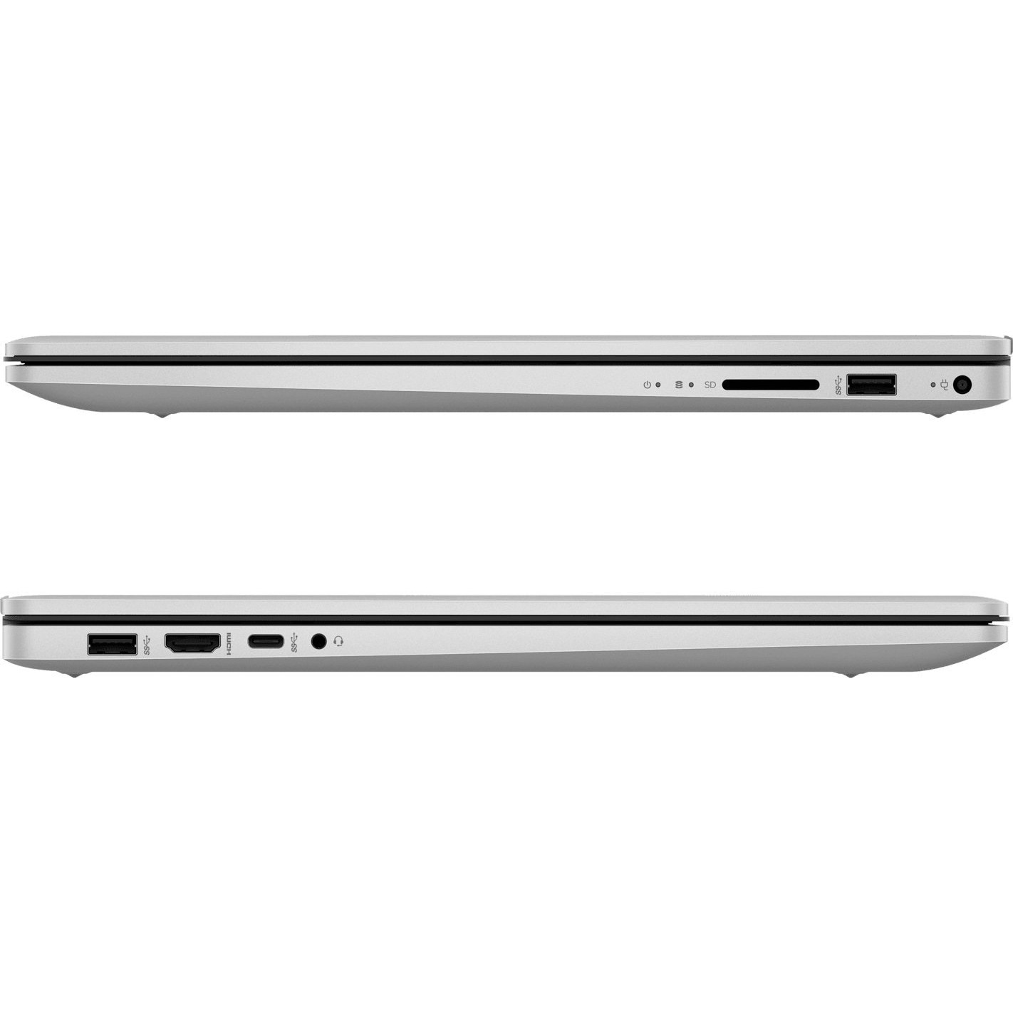 Laptop HP 17, 17.3" Full HD, Intel® Core™ i5 1235U pana la 4.4 GHz, 8 GB RAM DDR4 3200, 512 GB SSD, Intel Iris Xᵉ Graphics, Windows 11 Home, Natural Silver 512 GB
