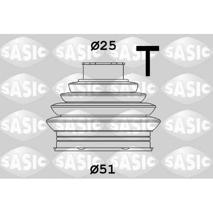 SASIC 1906103 kardántengely-burkolat készlet