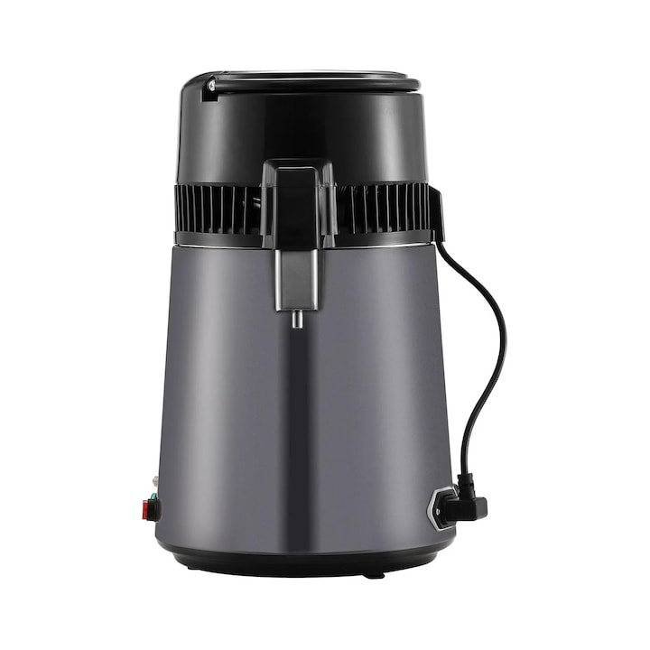 Дестилатор за вода, Vevor 750W, капацитет 24 л/ден, неръждаема стомана, стъкло без BPA