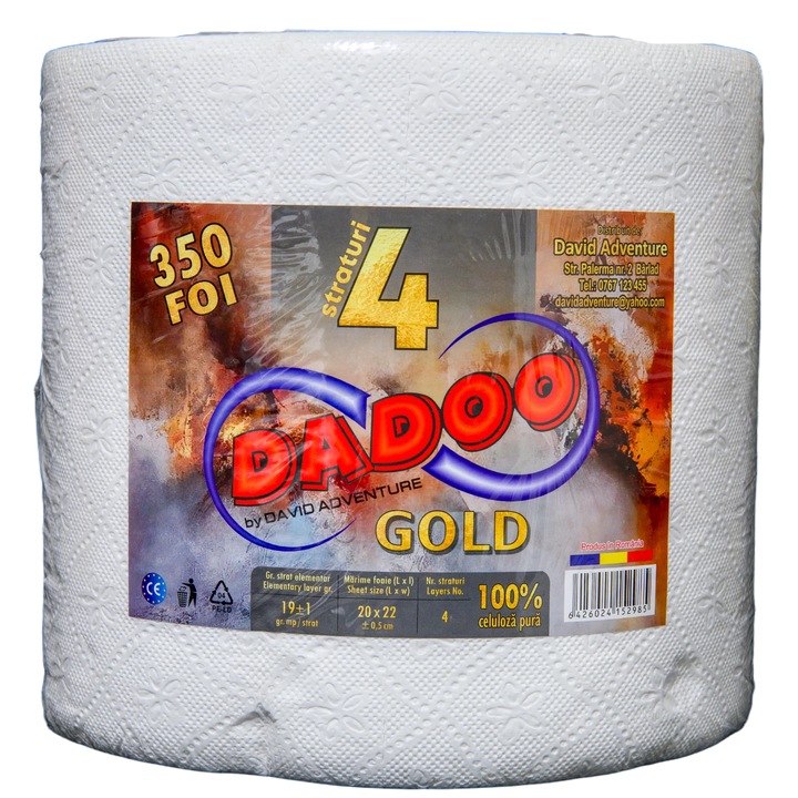 Prosop de bucatarie DADOO GOLD 4 straturi 350FOI