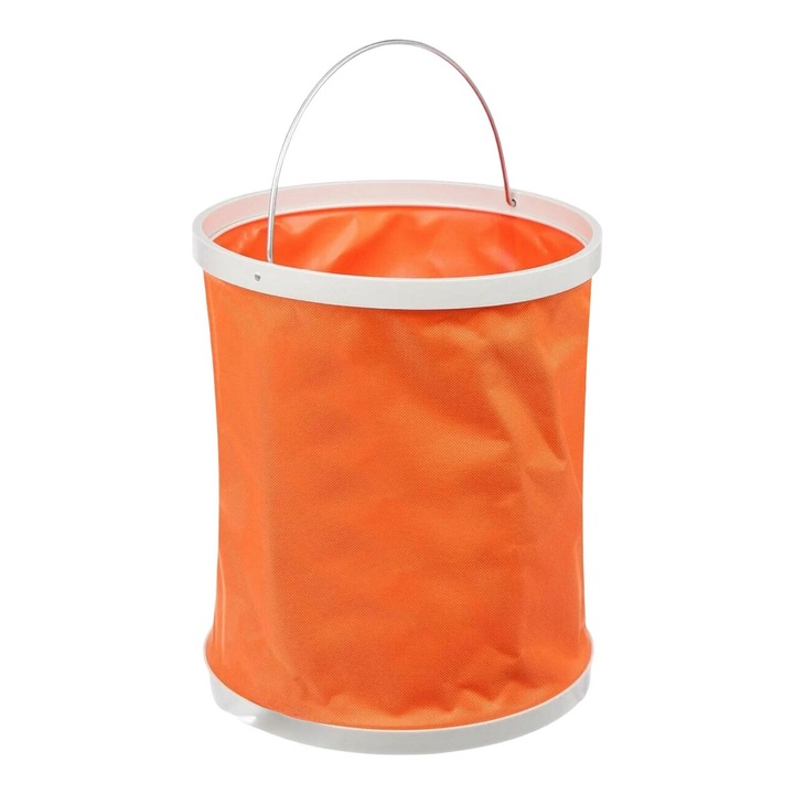 Galeata portabila pliabila 9L, 22cm x 24cm, pentru camping, pescuit, curatenie - compacta, usoara