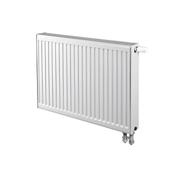 Calorifer Din Otel Romstal 1000 Alb, 1177W, Reversibil, Alimentare Inferioara Dreapta, Tip 22, 300X1000