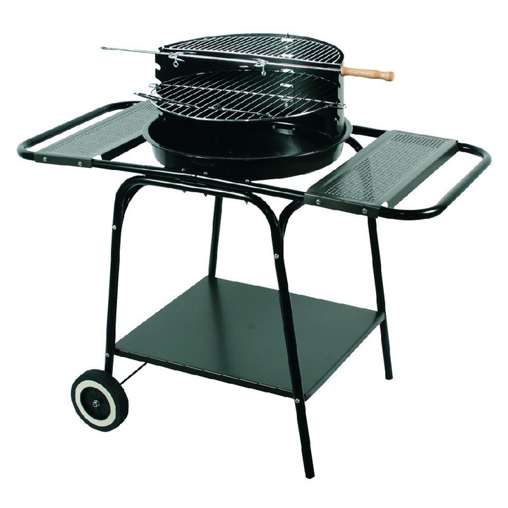 Мобилна кръгла скара с два пръта, MASTER GRILL, MG906, 120x120см