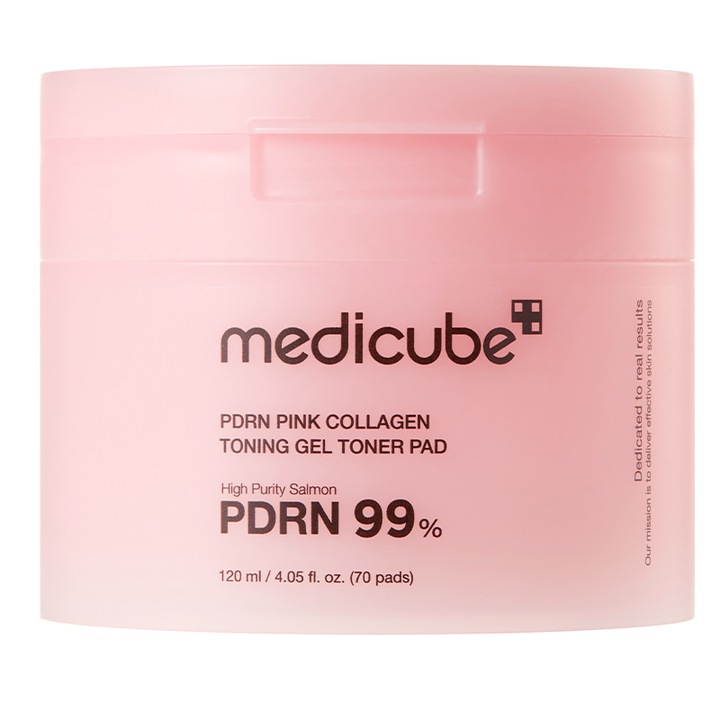 Тонизиращи гел дискове Medicube PDRN Розови колагенови 120 мл (70 бр.)