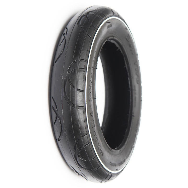 Anvelopa cu camera SA-259 10x2.0 BK/WH L