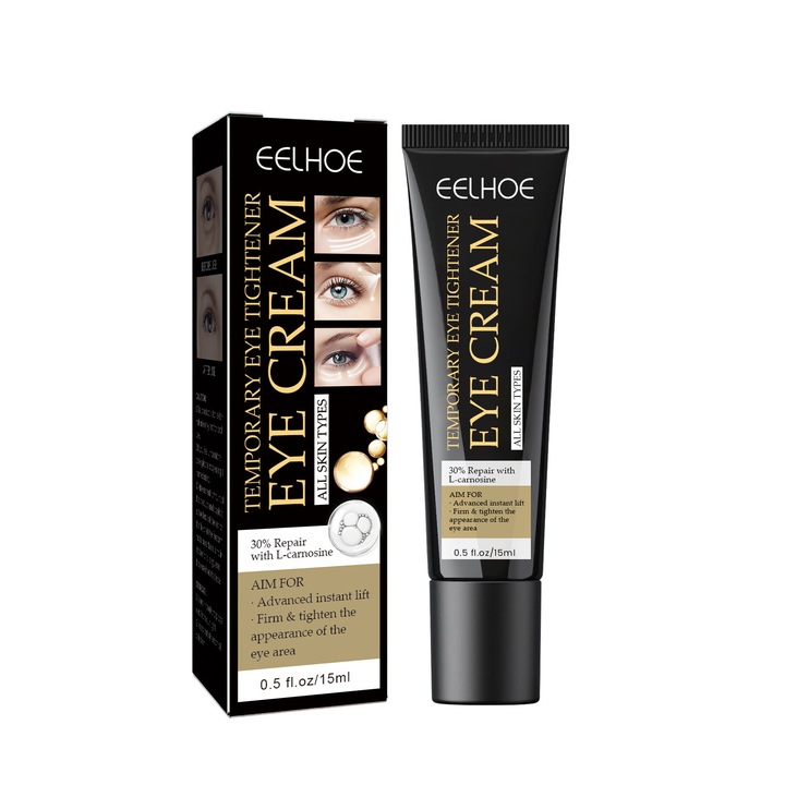 EELHOE Eye Contour Cream, hidratál, hidratál, csökkenti a ráncokat és a sötét karikákat, 15 ml