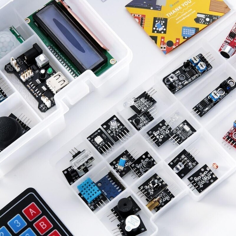 Set de module senzori 37-in-1 imbunatatit, compatibil cu Arduino IDE ...