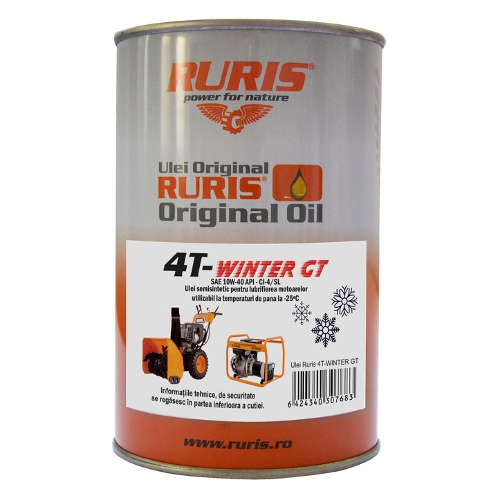Ulei motor 4T Ruris winter GT, 10W-40, 0.6 L