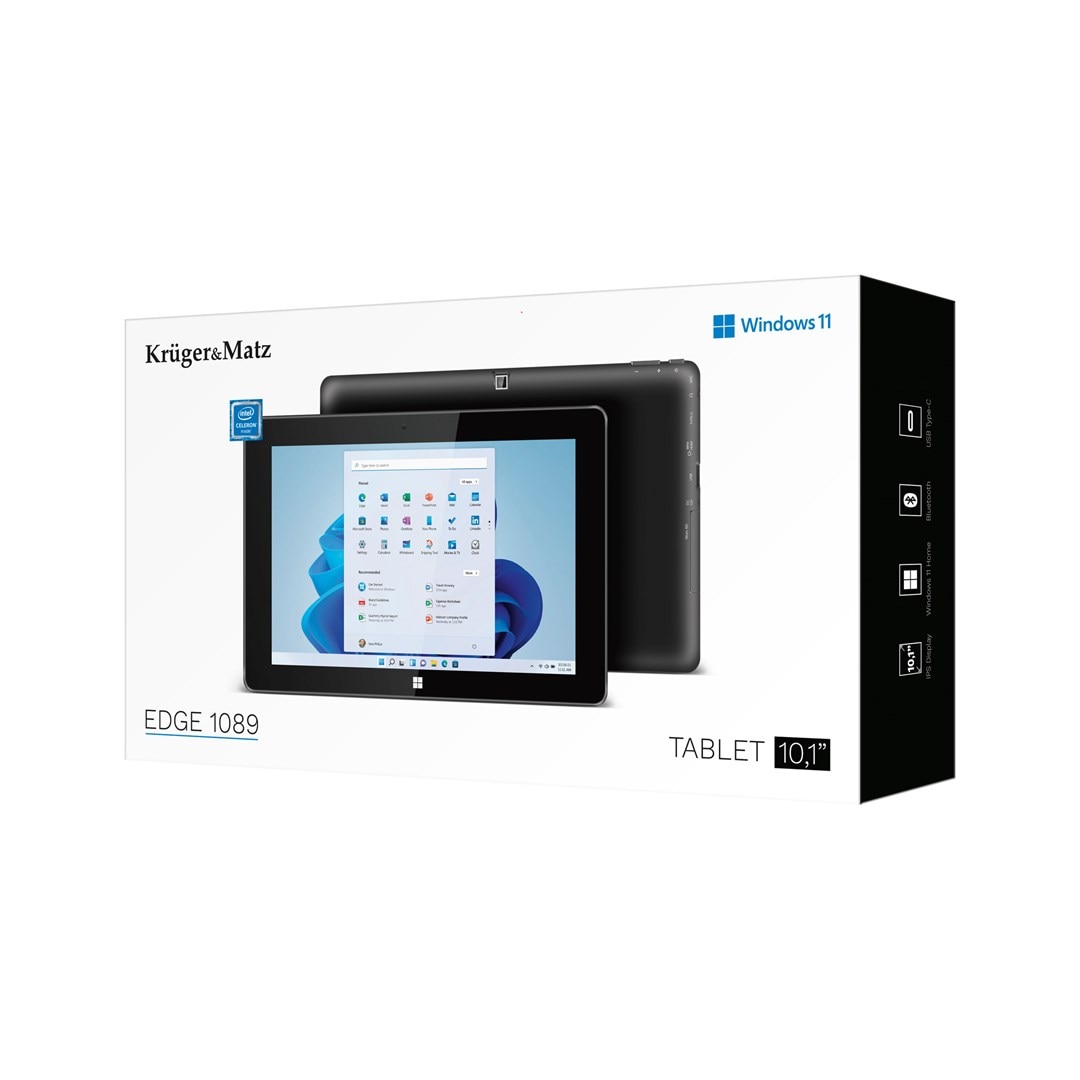 Tableta Kruger & Matz EDGE 1089, 10,1", 8GB RAM, 256GB, Wi-Fi 5, neagra