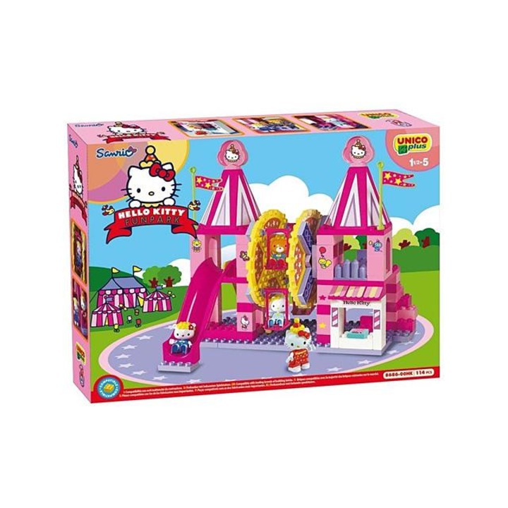 Unico: Hello Kitty Vidámpark építőkocka szett 114db-os