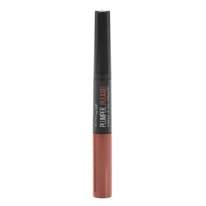 Гланц за устни и молив за устни, Maybelline, Plumper Please Duo, 205-Close-up, 4 мл+ 1г