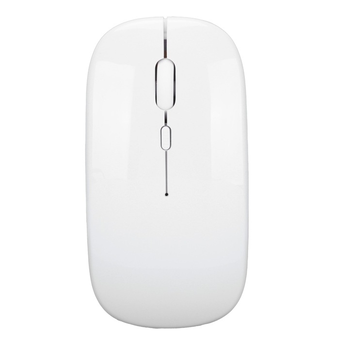 Mouse wireless, alb, ultra-subtire, 800-1600 DPI, set