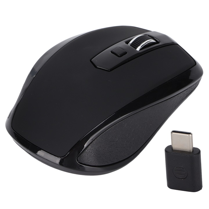 Mouse wireless 2.4G, ergonomic, DPI ajustabil 800-1600, Type C, compatibil cu Windows si OS X