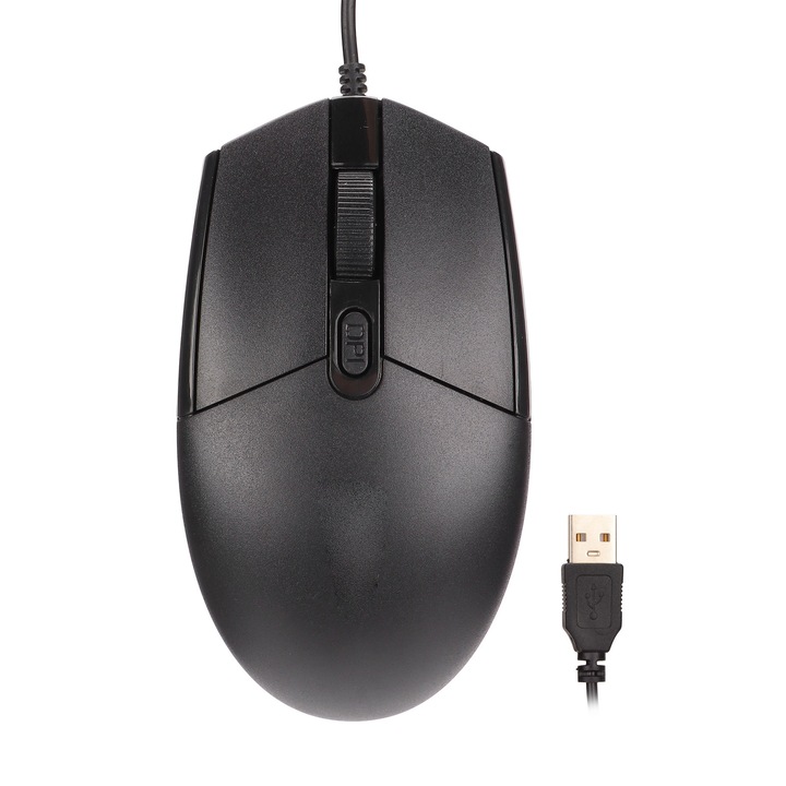 Mouse RGB, 1600DPI, iluminare RGB, design ergonomic, compact