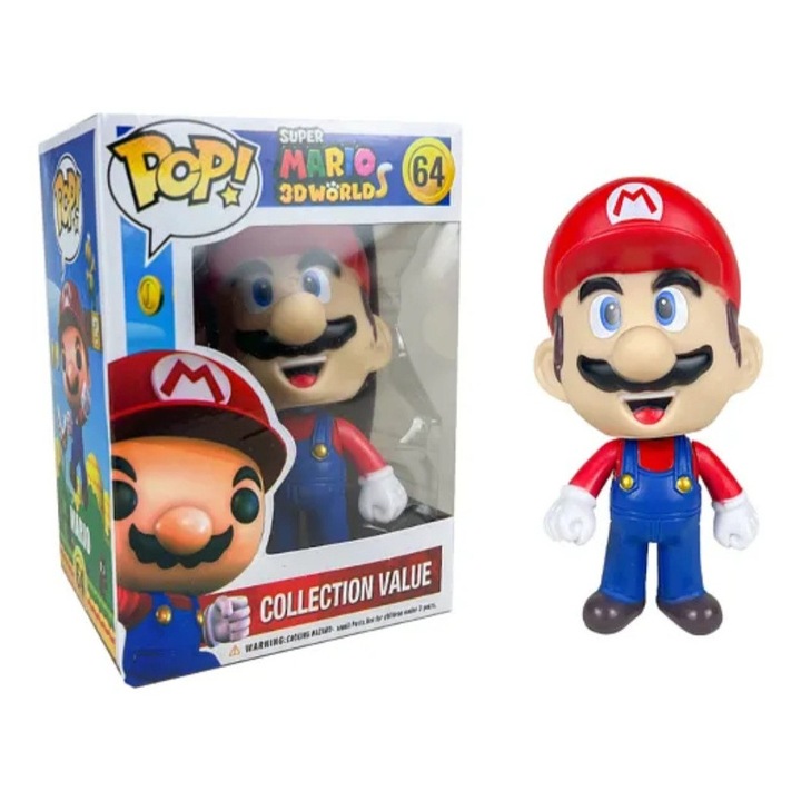 Mario Pop! – Super Mario 3D Worlds figura, 10 cm, kollekció
