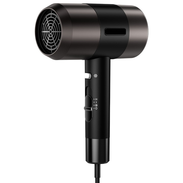 Сешоар Paxton RCY-7018, 1800 W, 3 скорости, 1 настройка на температурата, функция студен въздух, черен