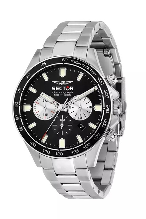 Sector, Часовник с хронограф и неръждаема стомана, Сребрист
