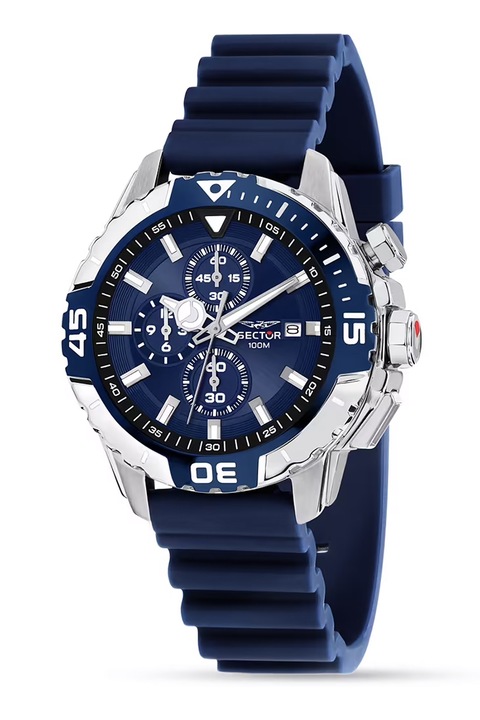 Sector, Часовник с хронограф и неръждаема стомана, Тъмносин