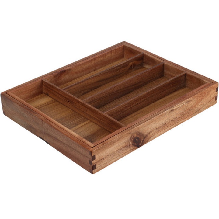 Tava pentru sertar cu tacamuri LUNU, 28-45 x 35 x 5 cm