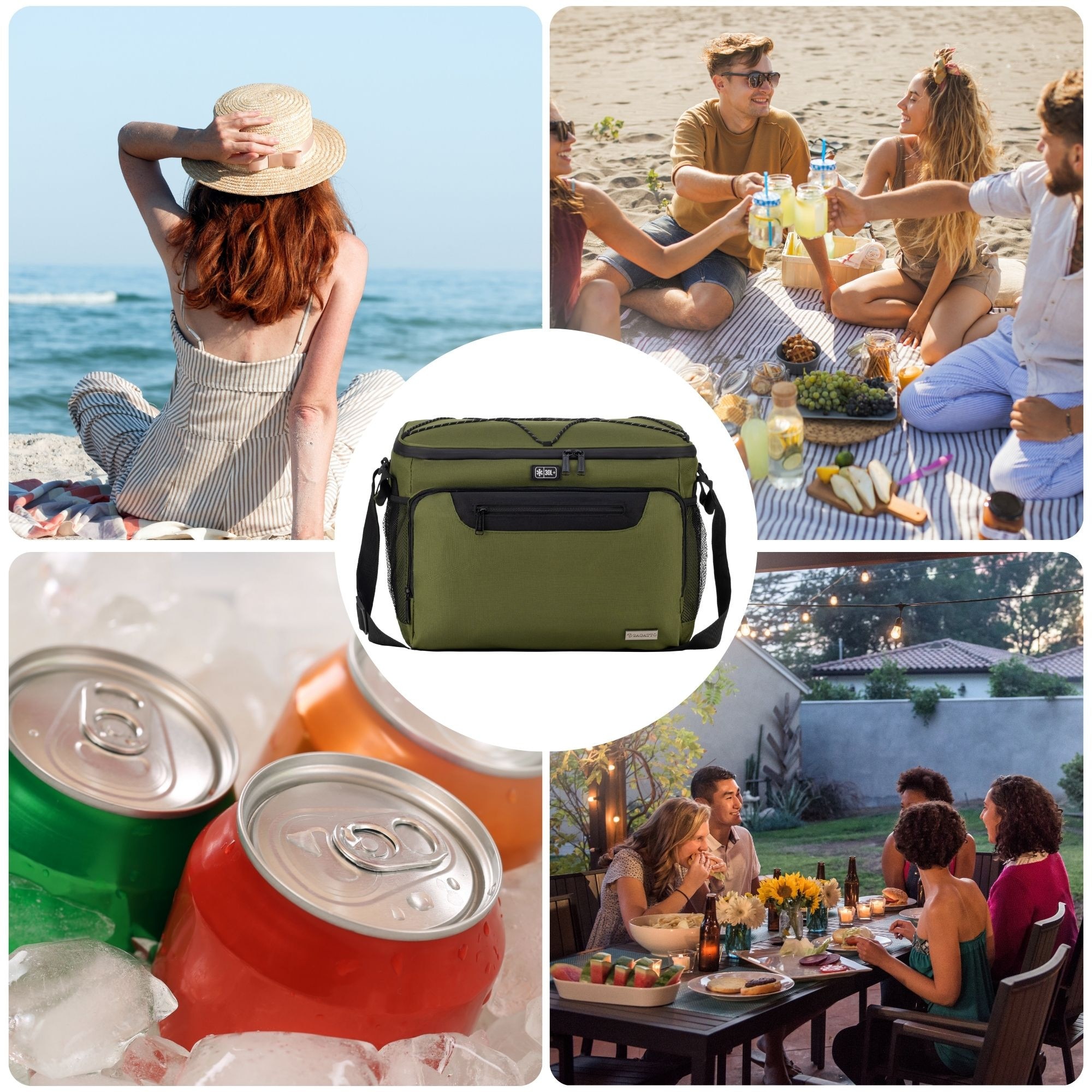 Geanta termoizolanta mare, Frigorifica, Zagatto, Verde, Lunch Box