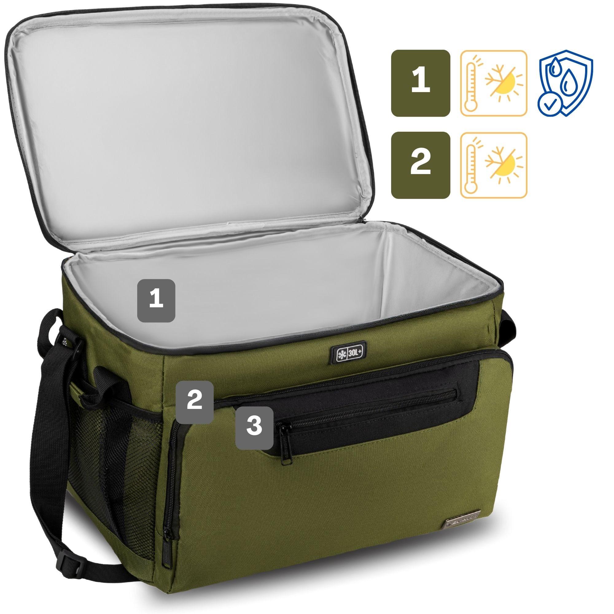 Geanta termoizolanta mare, Frigorifica, Zagatto, Verde, Lunch Box