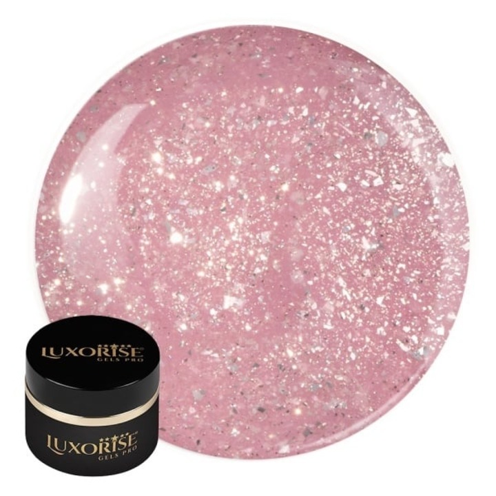 Gel UV Constructie Unghii RevoFlex LUXORISE 30ml, Symphony Glitz