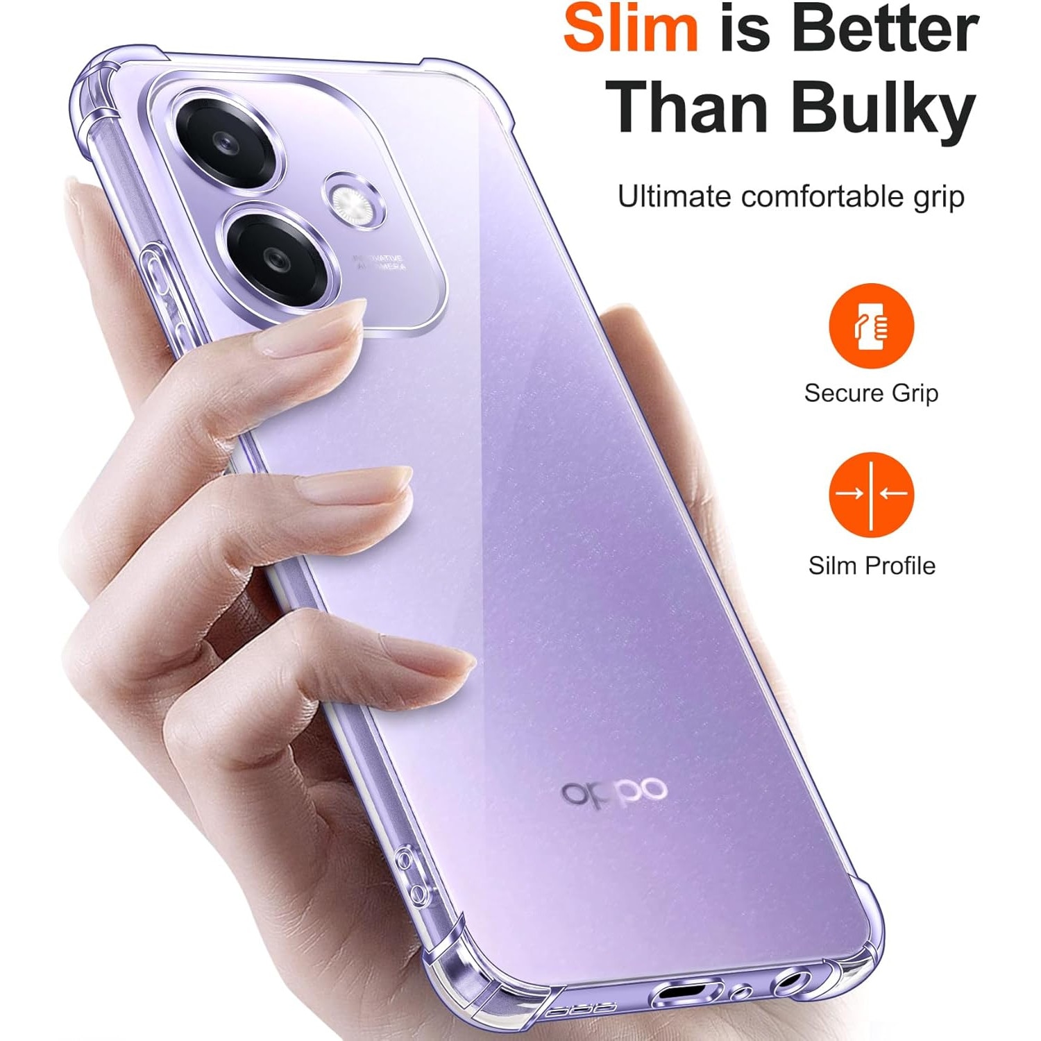 Husa Anti soc, transparenta compatibila cu Oppo A40 4G