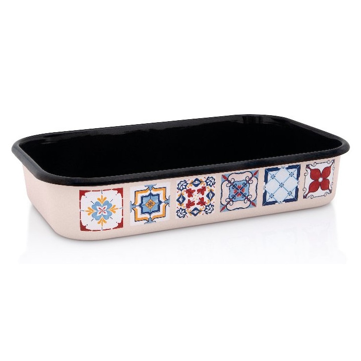 Tava 3.7l Porto Metalac email/32cm/3.7l