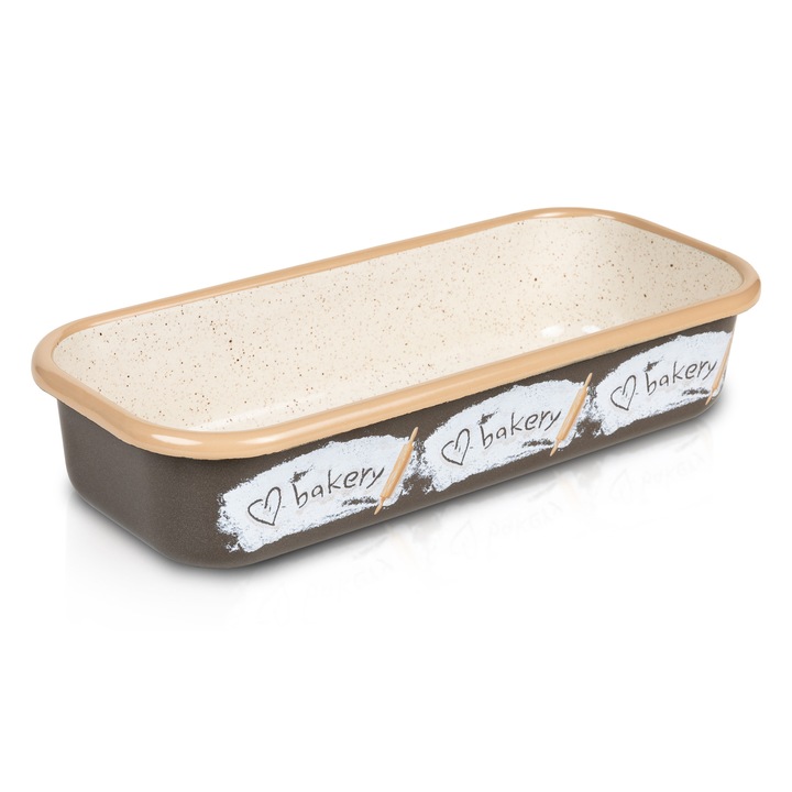 Tava clasica pentru paine 2.6l Bakery emailata Metalac, 30 cm