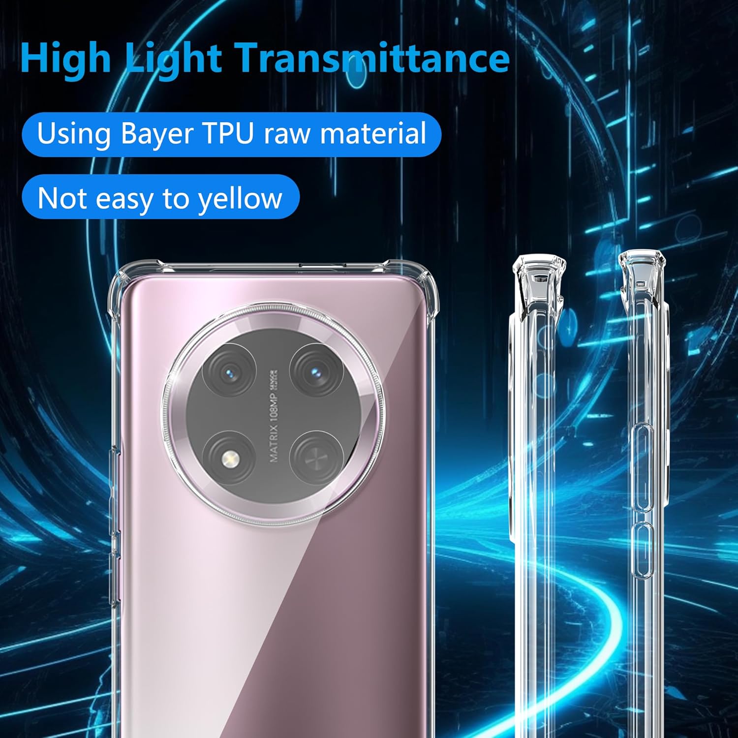 Husa Anti soc, transparenta compatibila cu Honor Magic 7 Lite