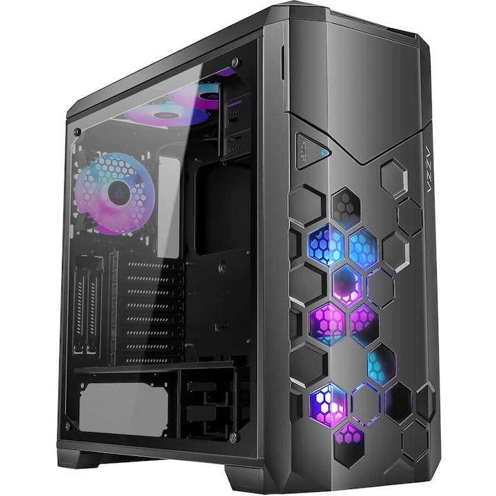 Carcasa computer, TERRA, mini ITX, grafit, 153x343x218mm