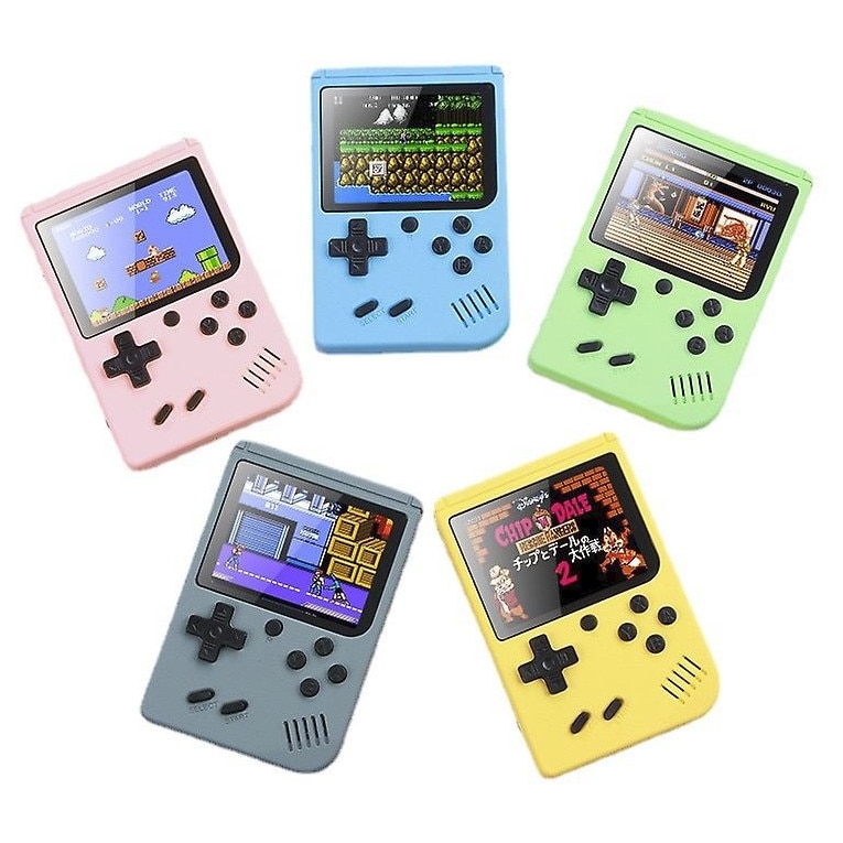 Consola de jocuri portabila MORDELY, 500 jocuri integrate, ecran LCD color 3 inch, 8x2.5x12cm