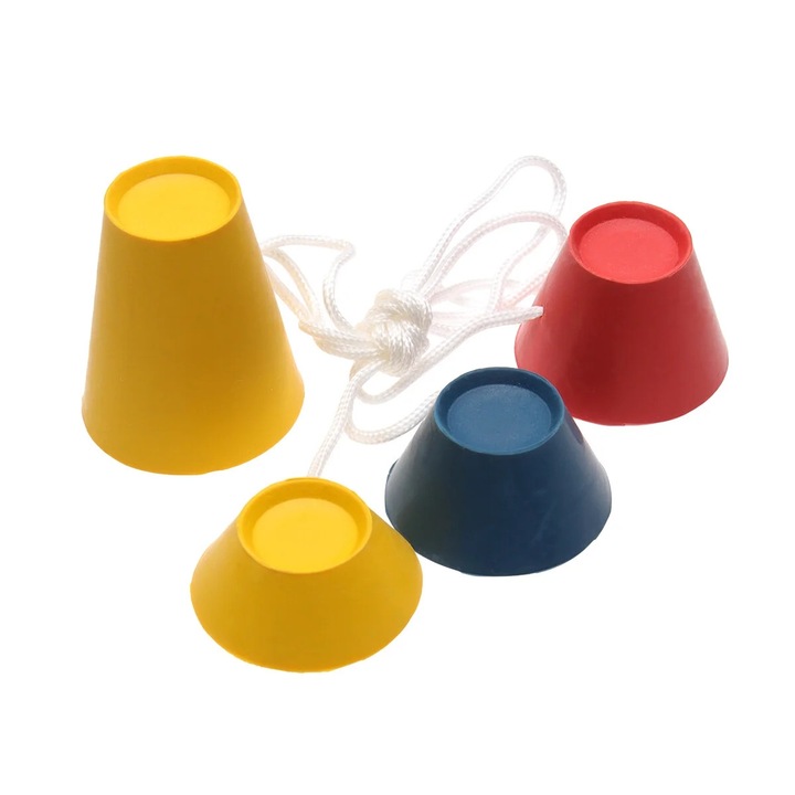 Set 4 tee-uri golf YANYXR cauciuc diferite inaltimi multicolor 11x16x22x36mm