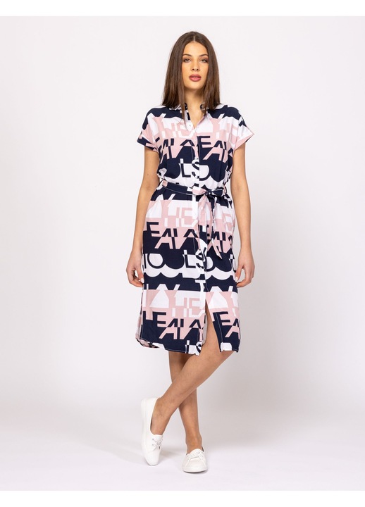 Rochie camasa Heavy Tools, talie ajustabila, multicolor, viscoza, XS INTL