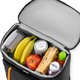 Geanta termoizolanta tip rucsac, Zagatto, Negru, Ideala pentru picnic, plaja, calatorii cu familia, 25 L, Dimensiuni 30x15x45, Compartimet principal termoizolat, Bretele reglabile, ZG957