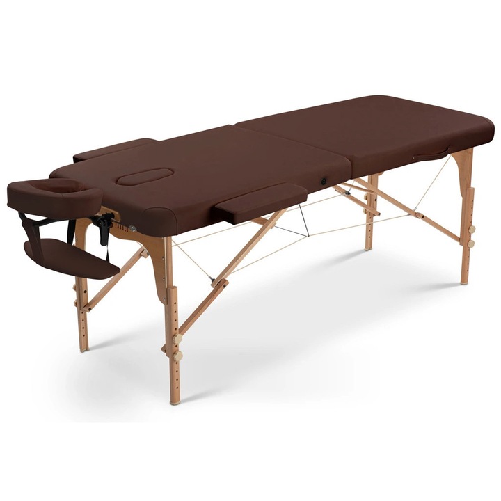 Masa de masaj pliabila Fabulo UNO, 71x186cm, culoare maro