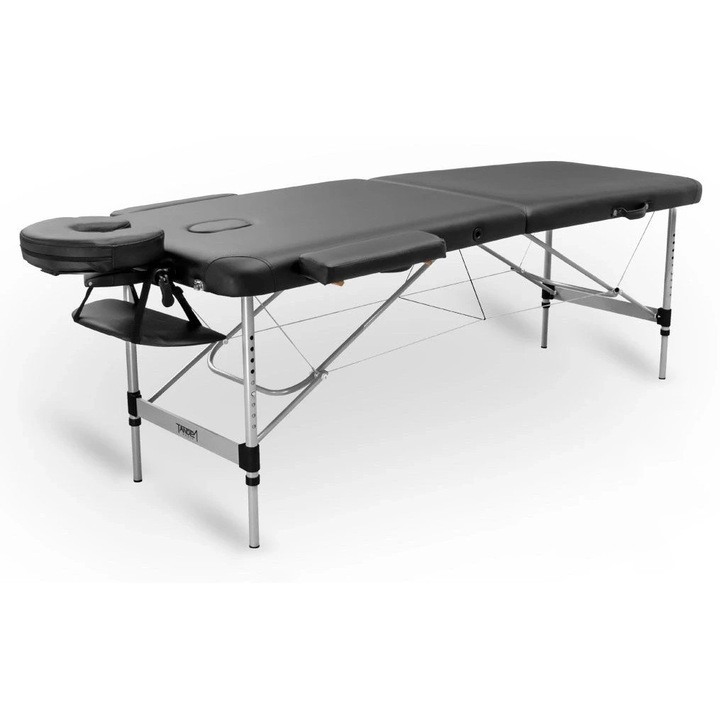 Pat de masaj pliabil Tandem Basic ALU-2, 70x195cm, negru, portabil
