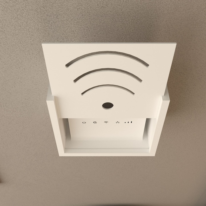 HubRom Wifi кутия 30 см x 25 см x 15 см, бяла
