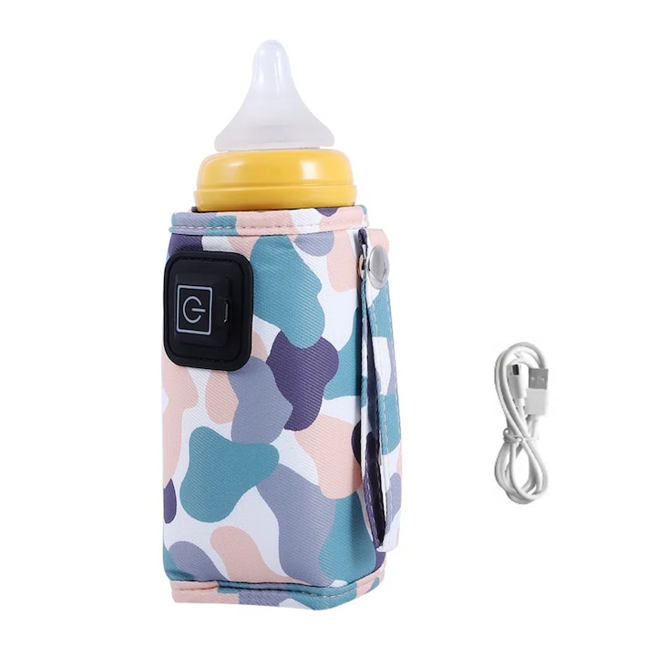 Преносима нагревател за бутилки, нагревател за мляко, за пътуване, регулируема температура