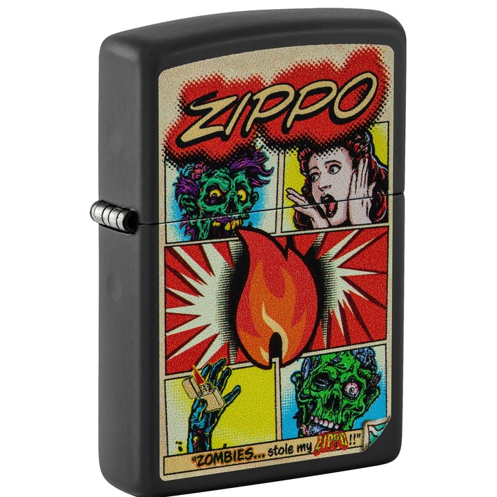 Bricheta Zippo 46229 Comic Book Zombies and Logo