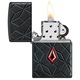 Bricheta Zippo 46756 Deep Carve Armor with Red Crystal