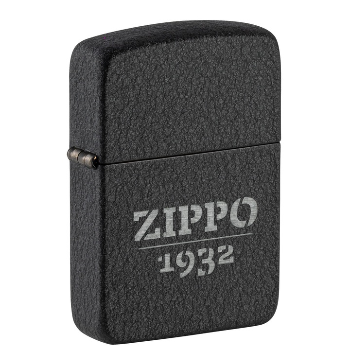 Bricheta Zippo 46567 Black Crackle 1941 Vintage Design
