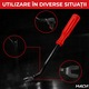 Set unelte demontare Macvi® panouri auto 6 piese, plastic si metal, pentru clipsuri, garnituri si elemente interioare